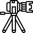 Professional photography equipment setup